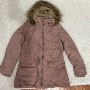 Girls Pink Hooded Jacket